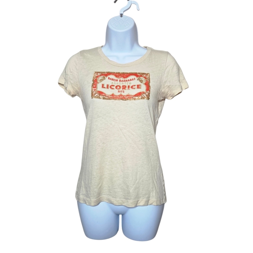 J.Crew "Licorice Bits" Graphic Tee